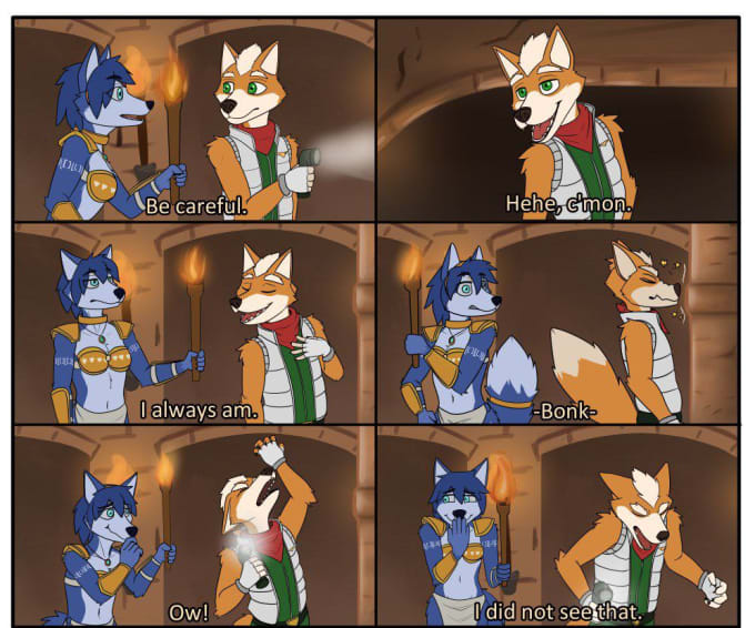 Do nsfw furry comic, sfw comic, nsfw comic page, pin up girl by