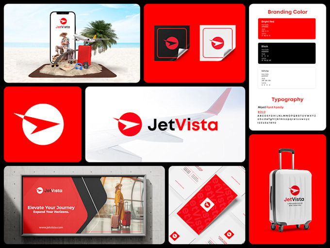 create the brand identity and logo