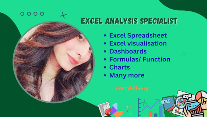 perform excel data cleanup, analysis, and visualization