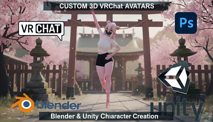 create furry avatars for vrchat or vtubing with fbt and nsfw