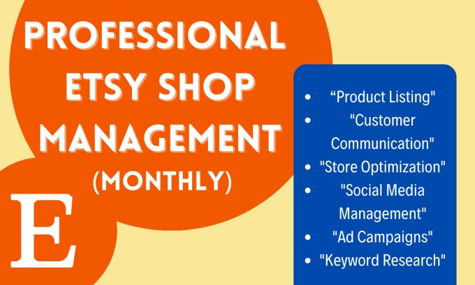 provide expert etsy shop management for optimal growth and success