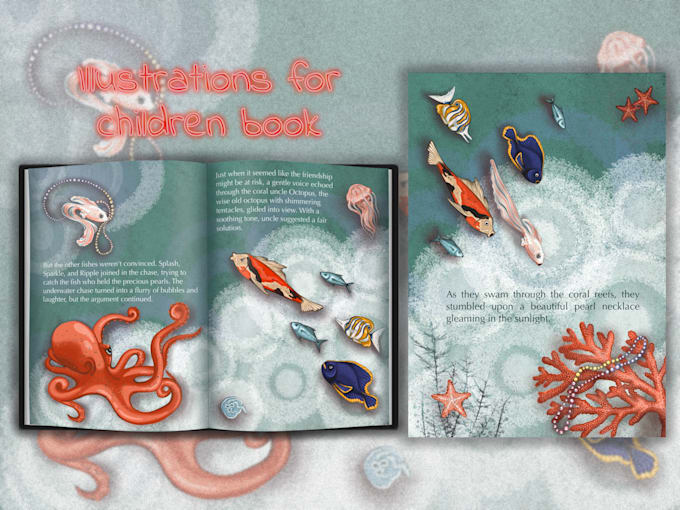create amazing illustrations for children books