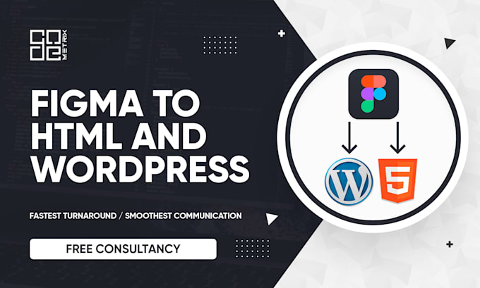 Convert figma to html, css, bootstrap wordpress by Codemetrix | Fiverr