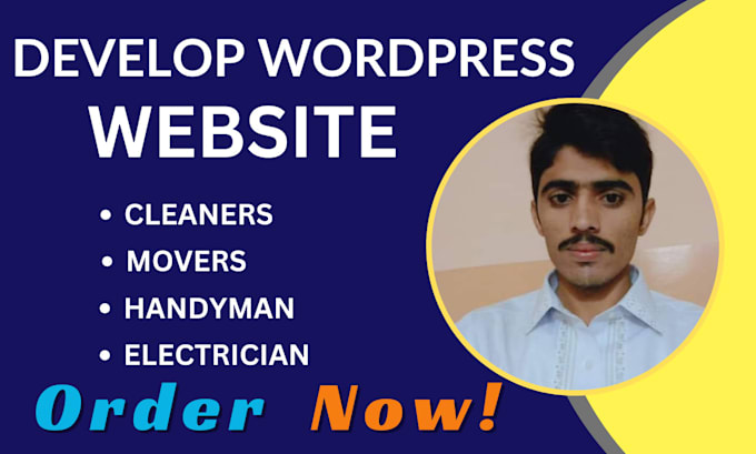 develop custom cleaner, plumber website