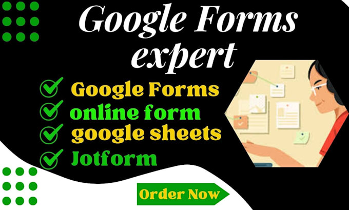 generate google forms, jot form, online form, survey using data