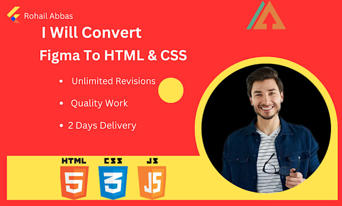 Convert figma,psd to html,css and javascript by Kreativierohail | Fiverr