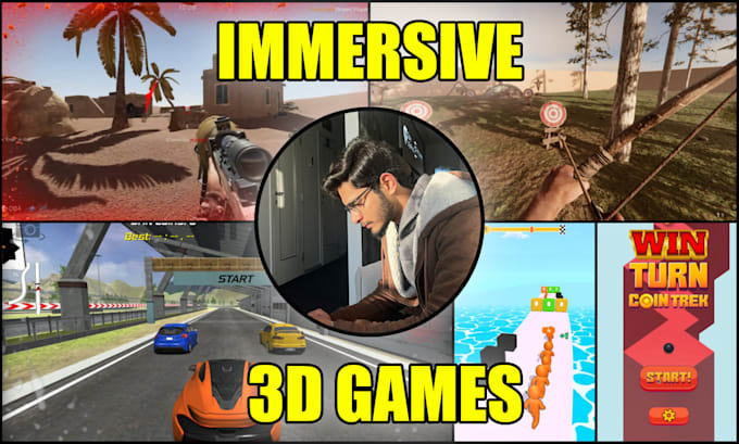 develop custom 3d PC and mobile games for you