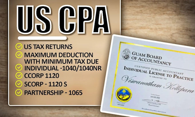 prepare and file US tax returns as CPA