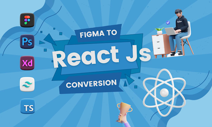 Convert the figma design to react js with tailwind css by ...