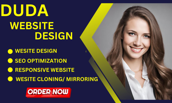 I will design a professional duda website for your brand