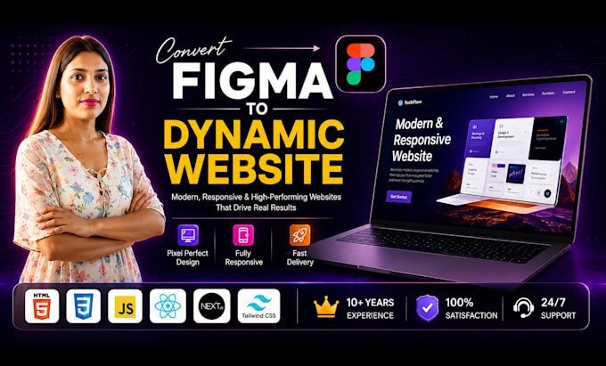convert figma to a dynamic website