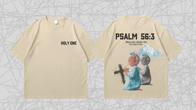 make tshirt design in modern streetwear style