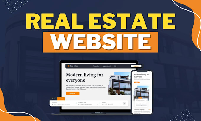 create real estate website, landing page, lead generation