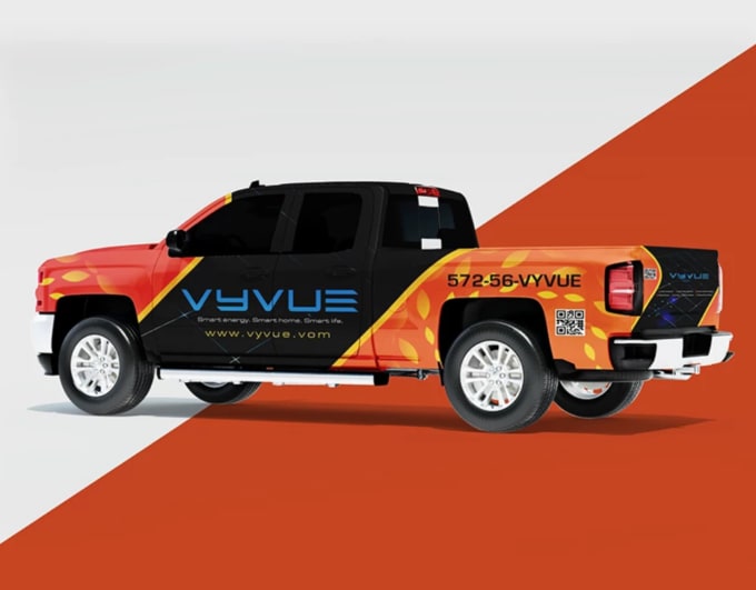 Design a custom car wrap van wrap boat wrap and yacht wrap for you by