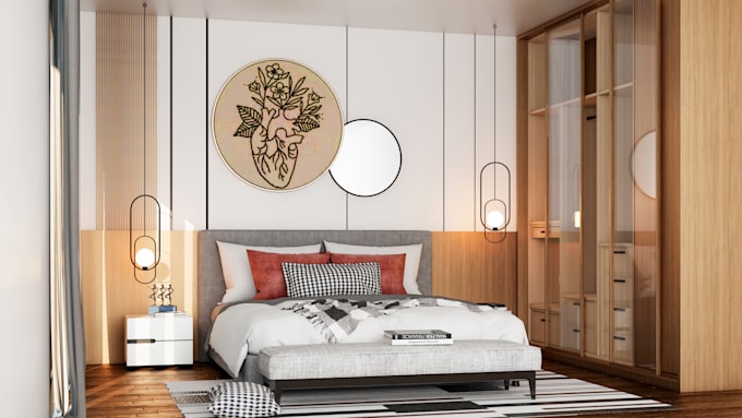 do interior design your bedroom, living room, dining and kitchen