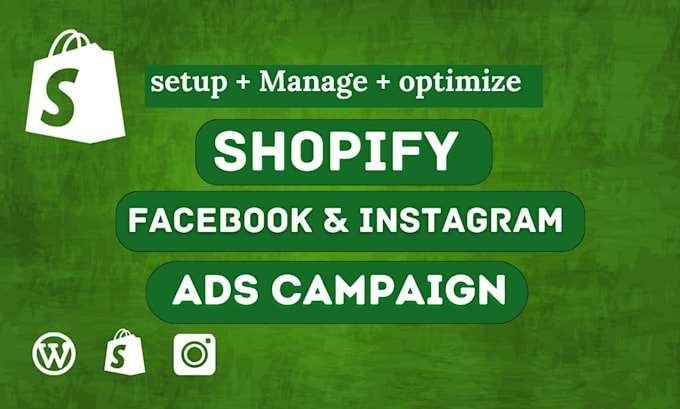 Setup high sales shopify facebook ads, instagram ads