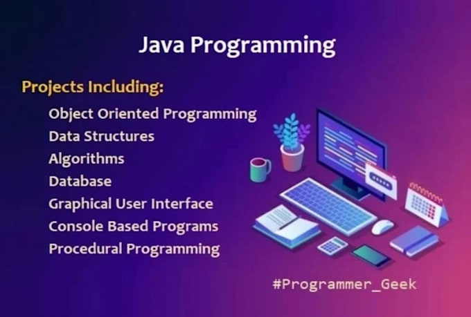 Do java projects and java programming tasks by Muhammadimra383 | Fiverr