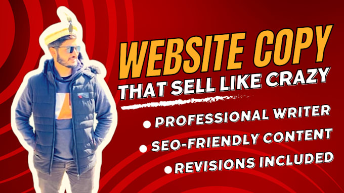 write website content and website copy as a copywriter