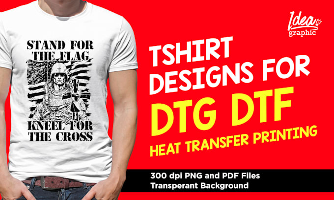 artwork design for custom dtg, dtf t shirt printing