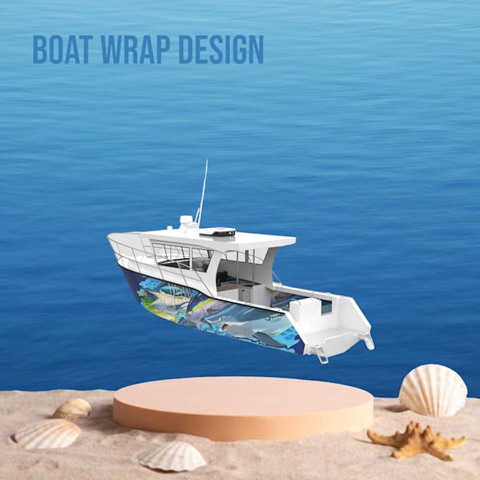 do quality boat wrap design car design van vehicle design for food truck
