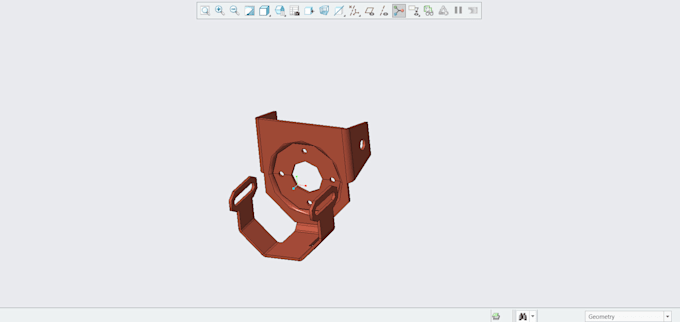 do 3d modelling in creo and also sheetmetal 3d components which is easily mfg