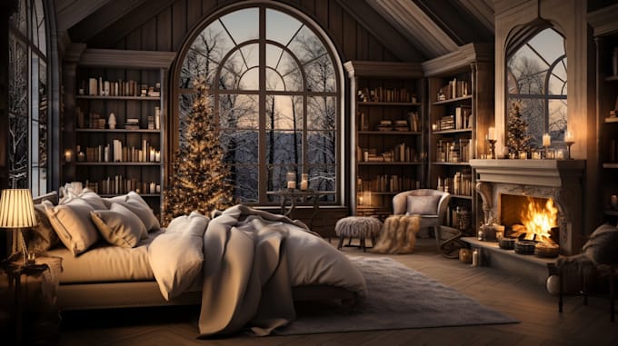 animate relaxing house and apartment scene and loop it