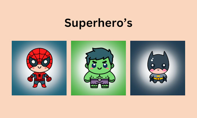 do cute characters flat illustrations