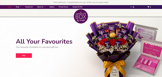design premium shopify flower store, gift, bouquet website with online ordering
