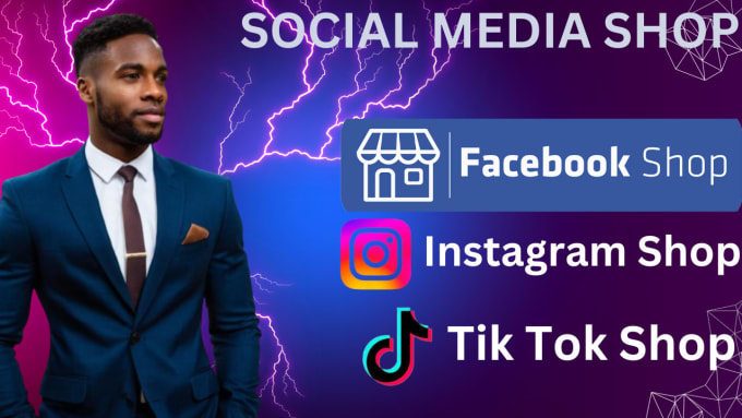 I will setup facebook shop instagram and tik tok shop and do shopify integration