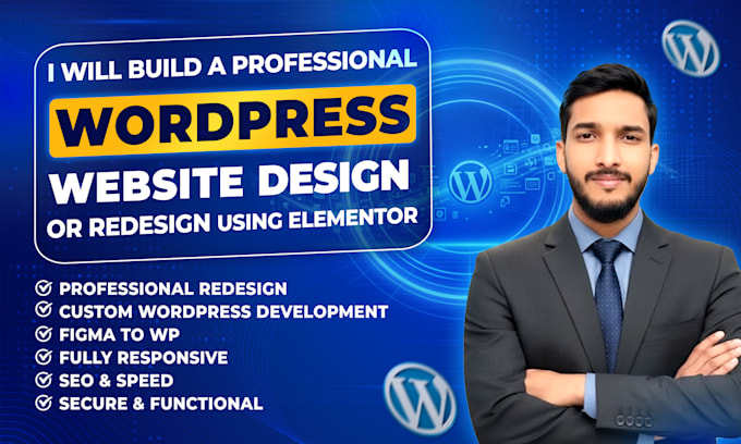 design and develop a professional wordpress business website