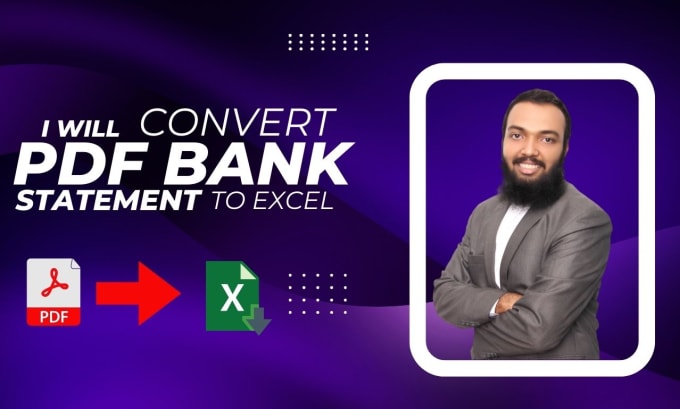 Create And Convert Bank Statement Pdf To Csv Or Excel Bank Reconciliation By Mabuhurara Fiverr 4534