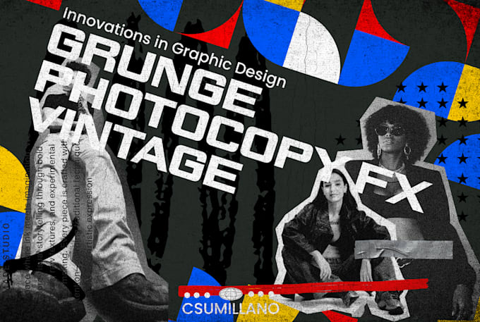 design vintage halftone graphics for your clothing brand