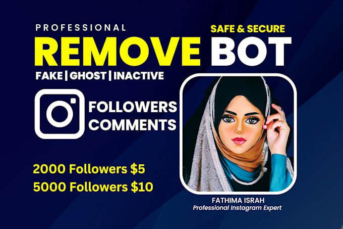 remove bot, ghost, inactive followers by unfollowing in instagram