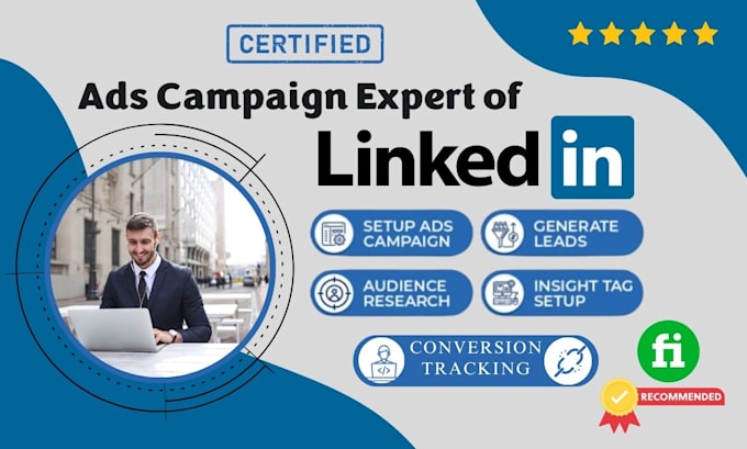 setup high performing linkedin ads campaign, setup linkdin insight tag with GTM