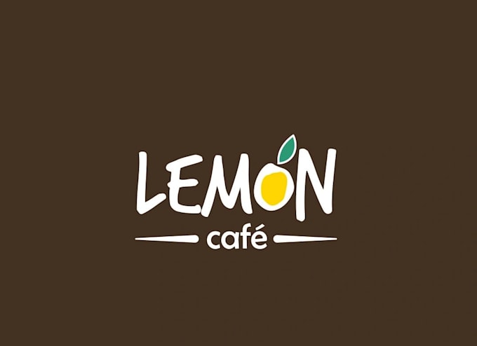 create a polished business brand identification for a lemon cafe