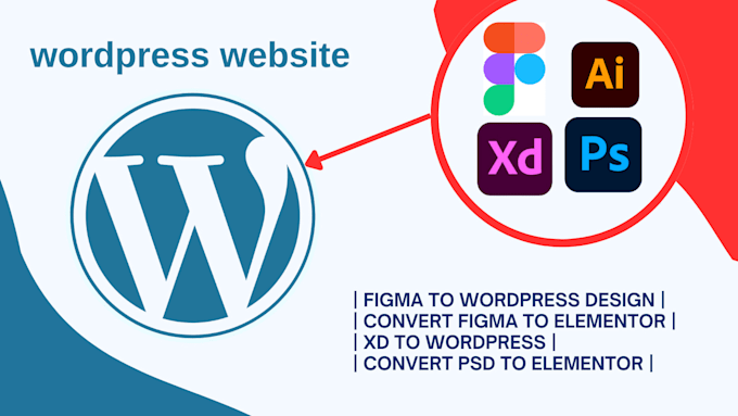convert any formate design to wordpress website by elementor