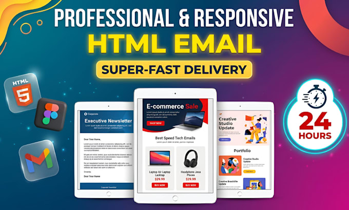 design responsive HTML email template