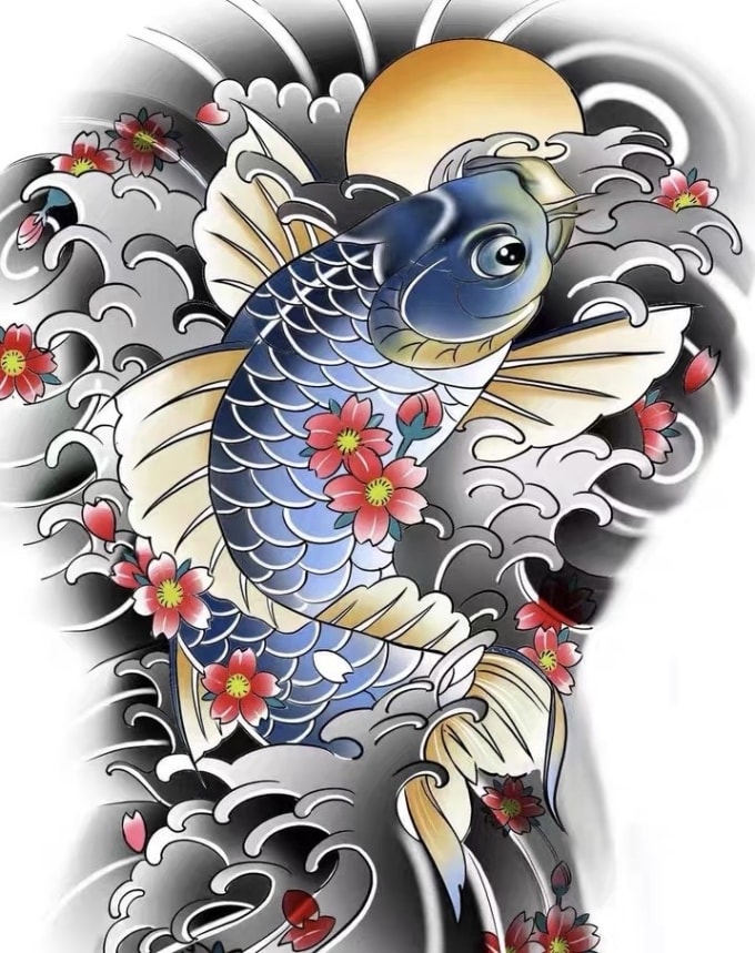 Help you design traditional japanese or chinese tattoo designs by ...