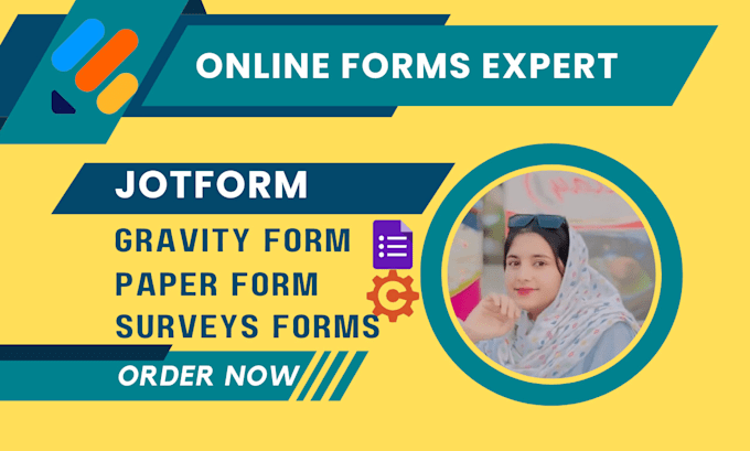 create stunning jotform, typeform, google form ,cognitoform