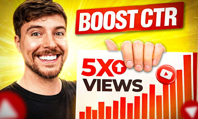design professional youtube thumbnail design with high CTR