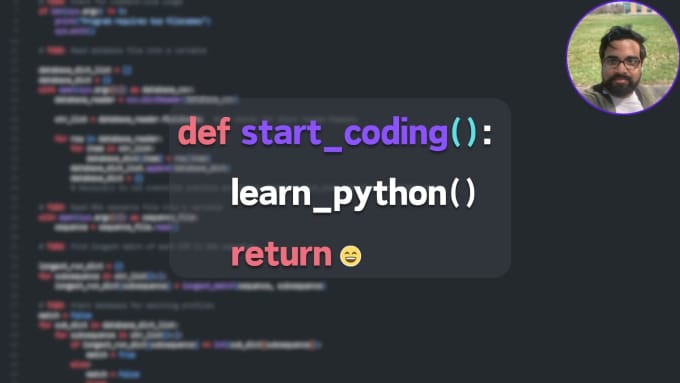 Be your python tutor by Vivek_raghuram | Fiverr