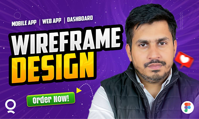 design wireframes, prototypes, mockups for mobile app, web apps, dashboard figma