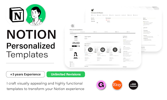 create an advanced and aesthetic notion template