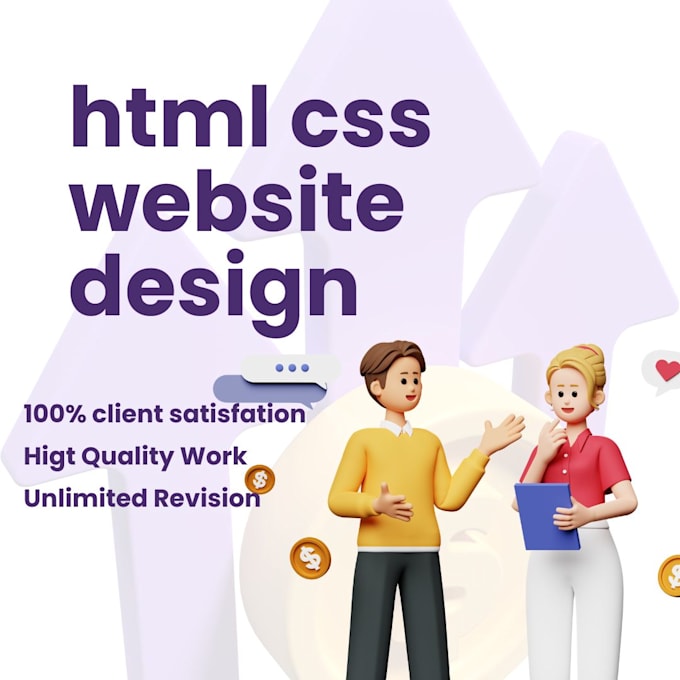 Create custom website html 5 template using html css js and font ...