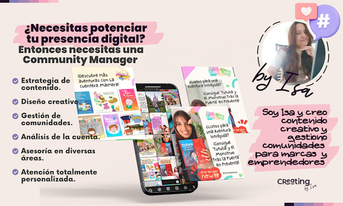 creative design and community manager spanish