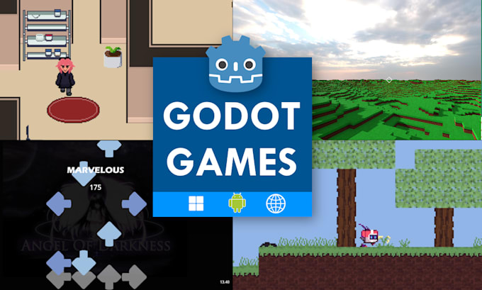 develop a 2d game in godot 4, desktop mobile web