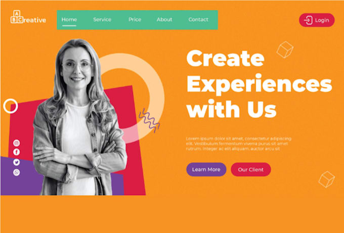 create modern captivating coaching website