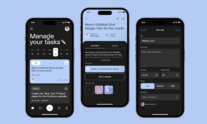 Do professional ui ux design mobile app design prototype website ui ...