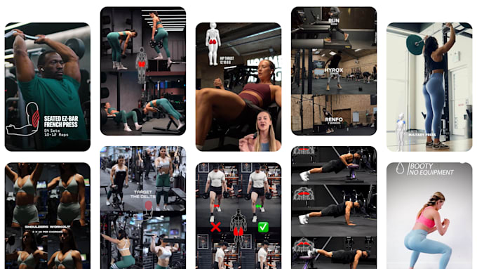 edit professional fitness video content every month