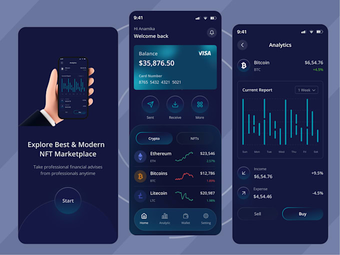 develop crypto wallet app, binance app, trust wallet app, crypto wallet, btc app